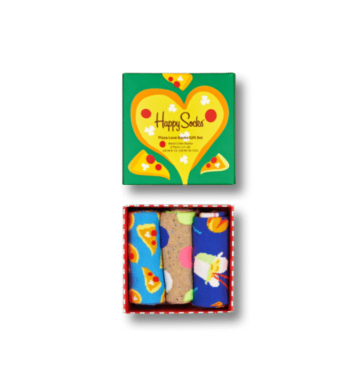 Pizza Love Socks Gift Set 3-Pack