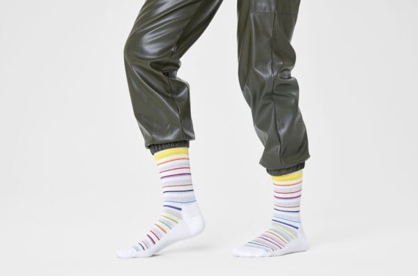 Invisible Stripe Crew Sock
