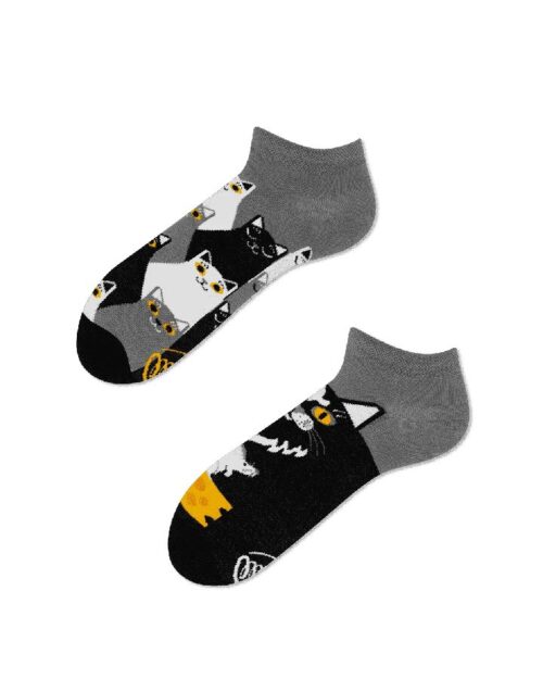 Black Cat Low Sock