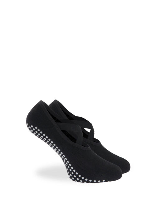 Γυναικείες Κάλτσες Yoga Mε Σταυρωτά Λάστιχα & Αντιολησθητικό ΠΑΤΟ