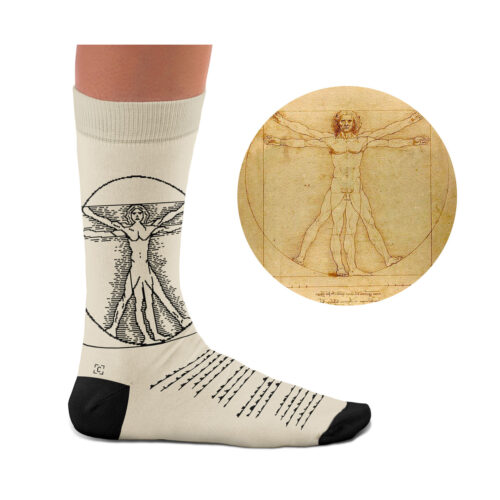 Vitruvian Man Sock