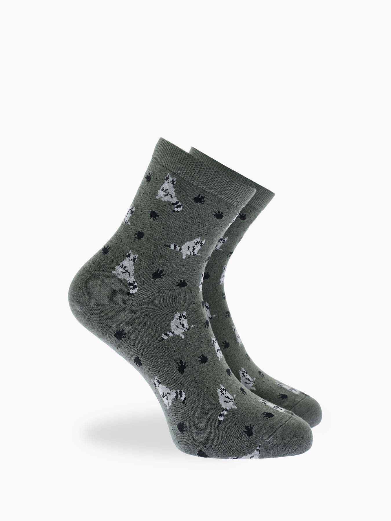 Raccon Bamboo Quarter Sock