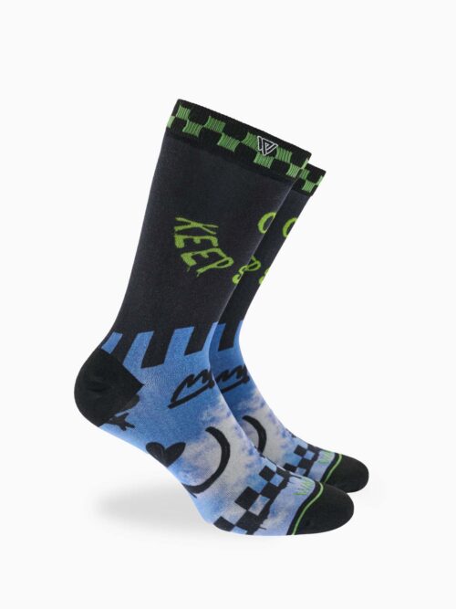 Keep Smiling Prinded Bamboo Sock