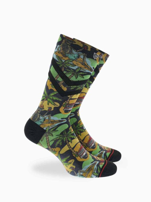 Shipwrecked Printed Bamboo Sock