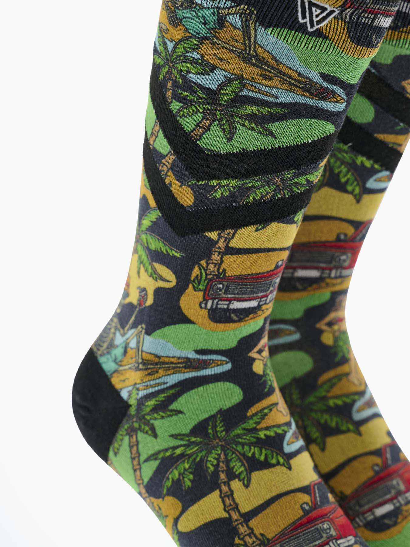 Shipwrecked Printed Bamboo Sock - Image 2