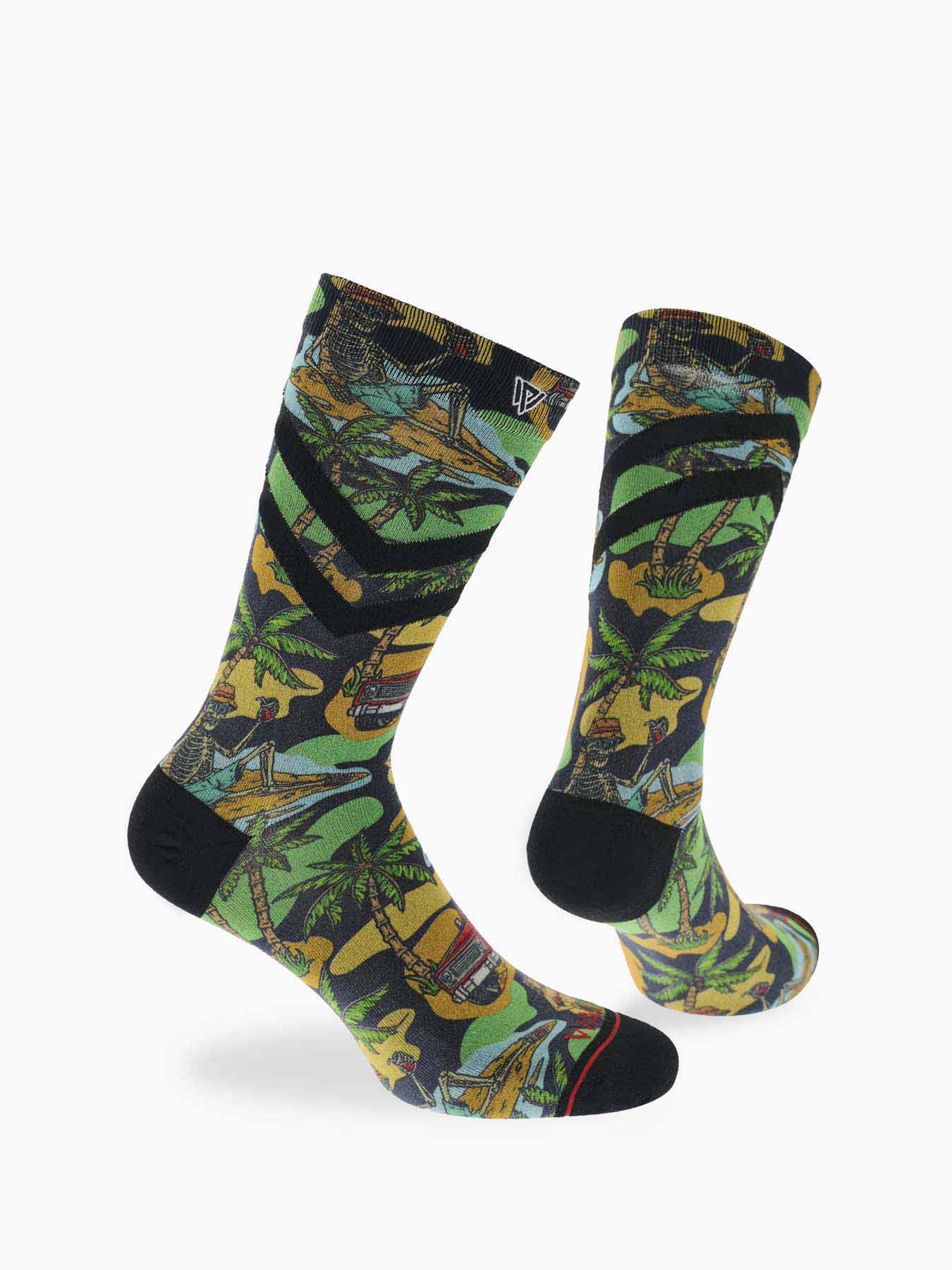 Shipwrecked Printed Bamboo Sock - Image 3
