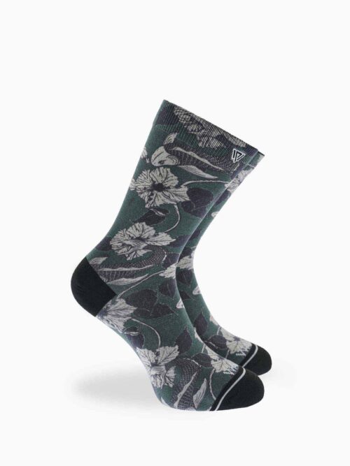 Flower Printed Bamboo Sock