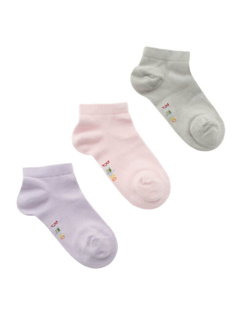Junior 3 Pack Bamboo Low Socks