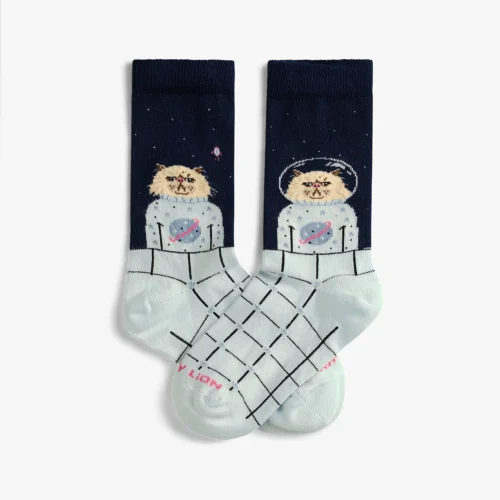 Kids Space Cat Sock