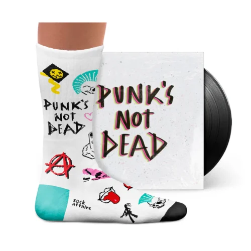 Punks Not Dead Athletic Sock