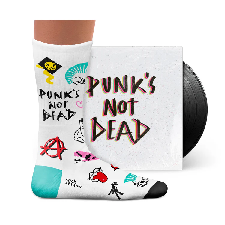 Punks Not Dead Athletic Sock