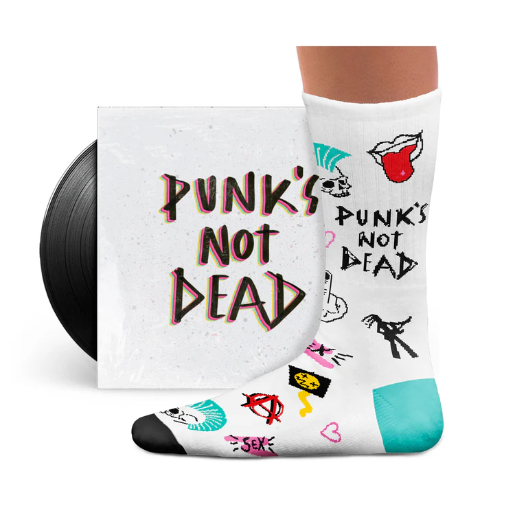 Punks Not Dead Athletic Sock - Image 2