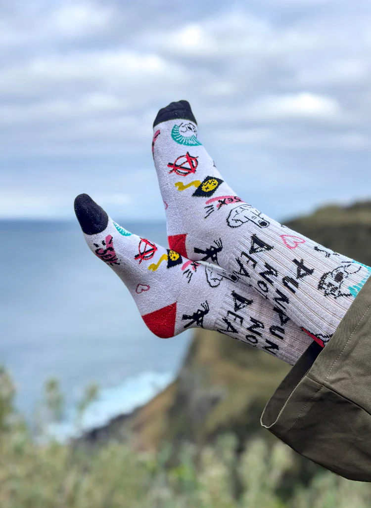 Punks Not Dead Athletic Sock - Image 4