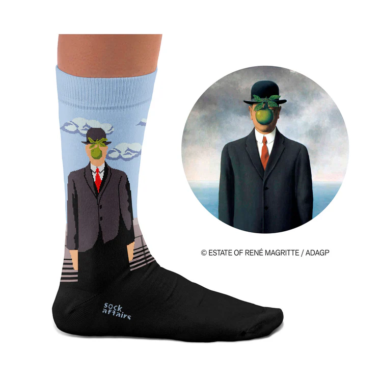 Magritte Son of Man Sock