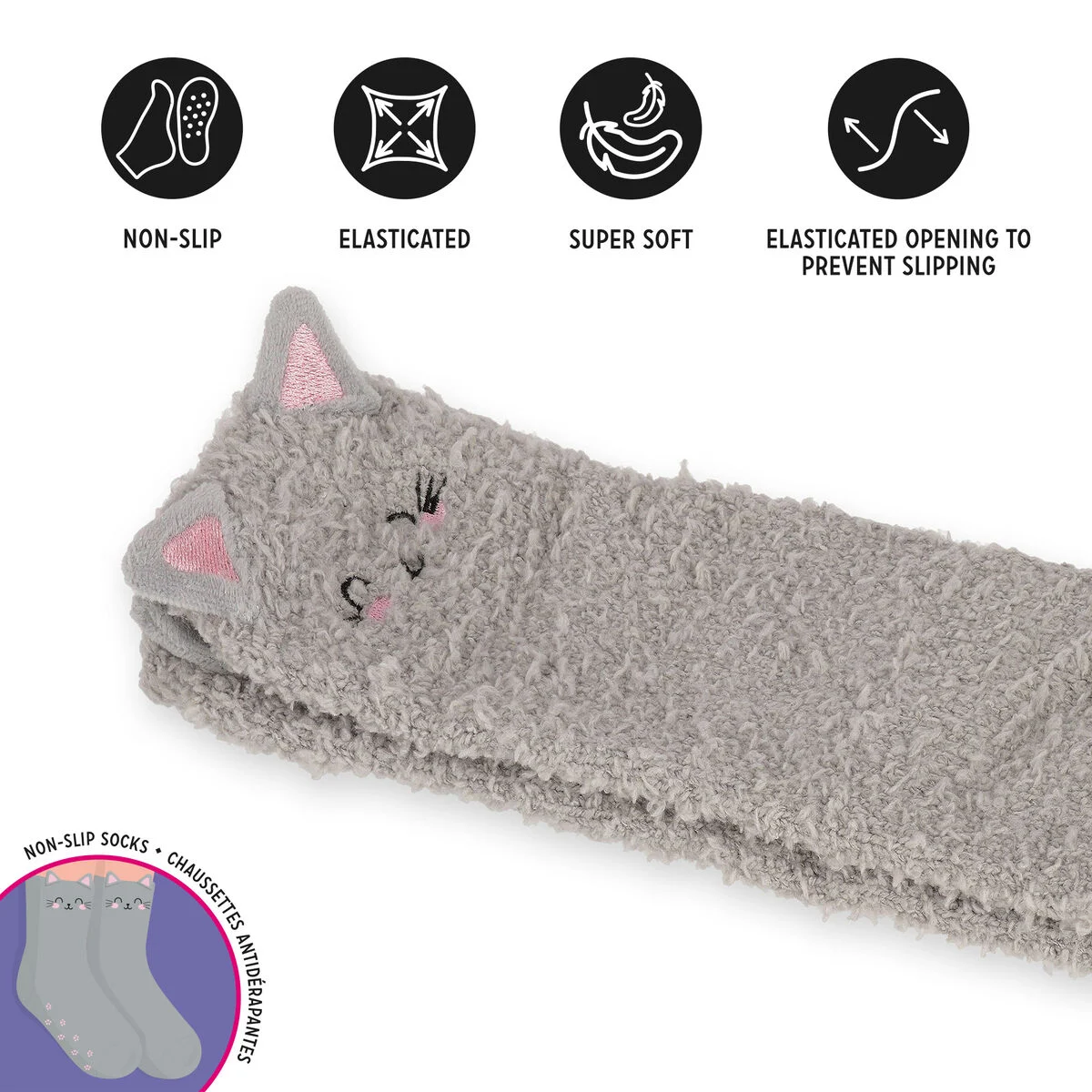Non-Slip Kitty Socks for Adults - It s a Match! - Image 4