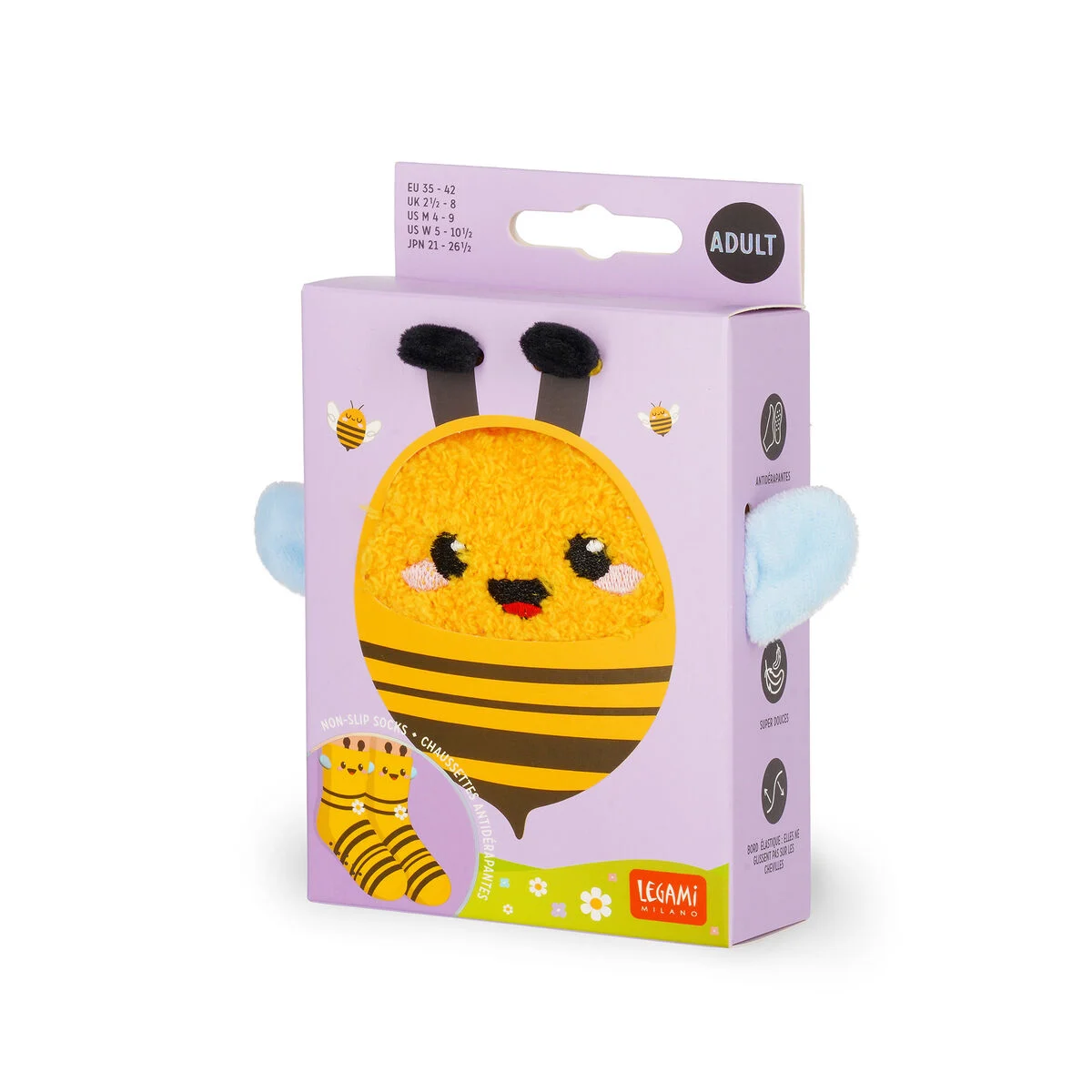 Non-Slip Bee Socks for Adults - It s a Match!