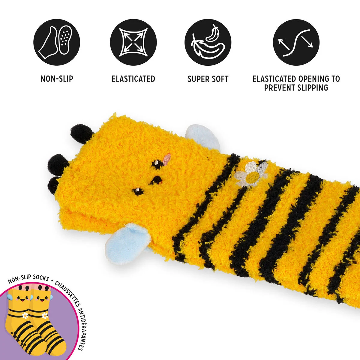 Non-Slip Bee Socks for Adults - It s a Match! - Image 4