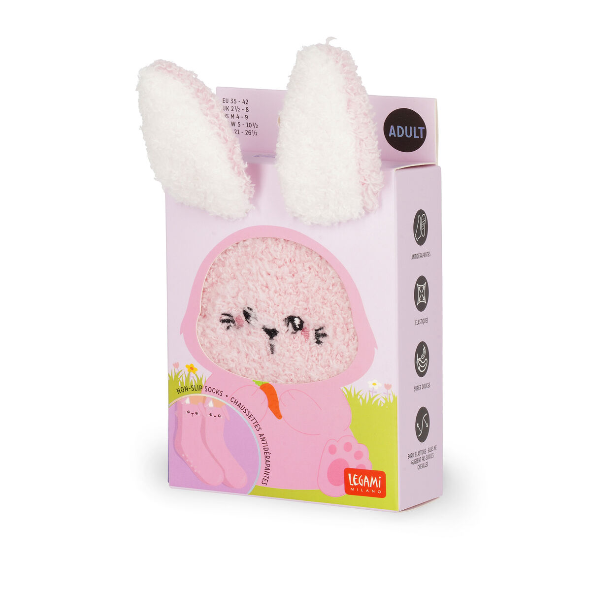 Non-Slip Bunny Socks for Adults - It s a Match!