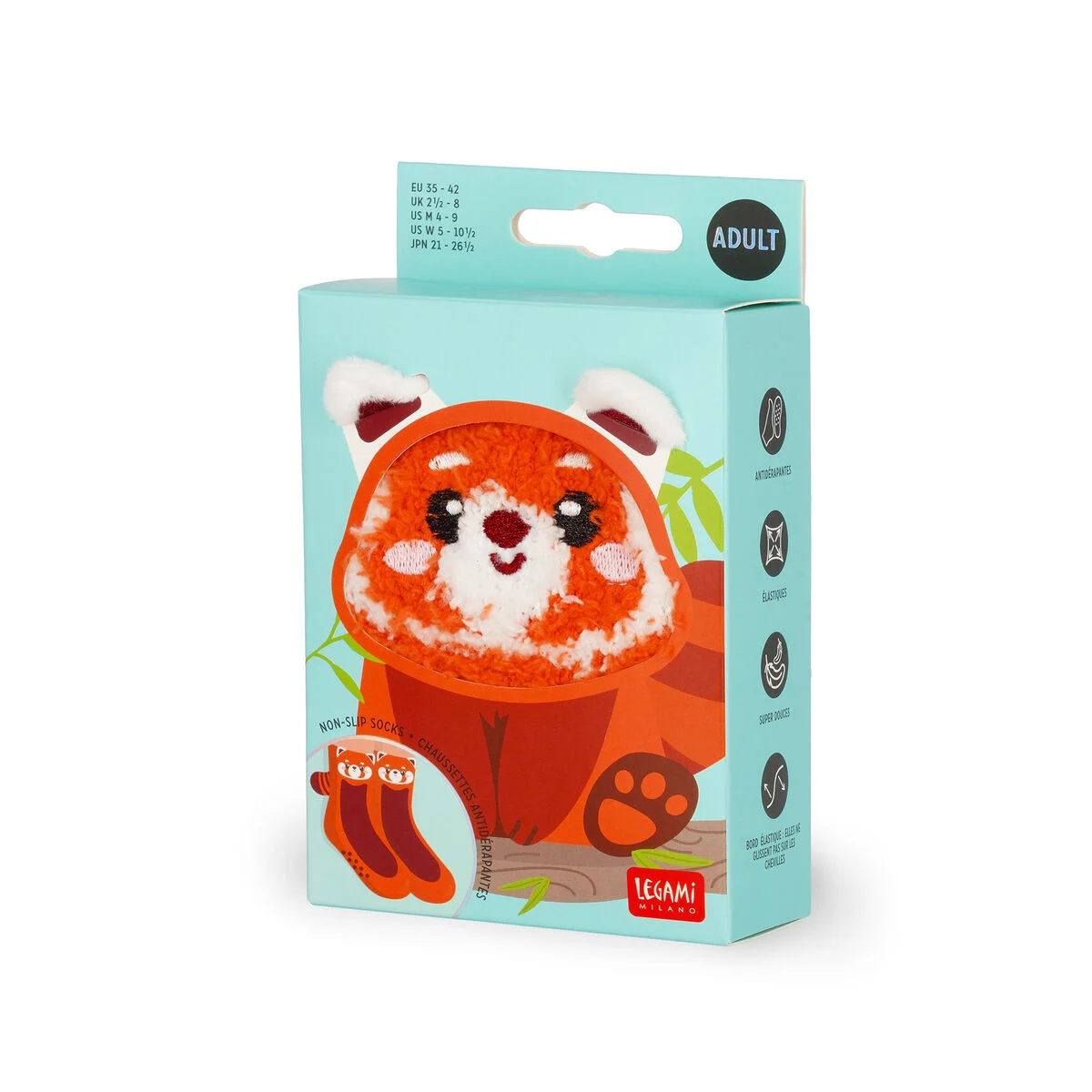 Non-Slip Red Panda Socks for Adults - It s a Match!