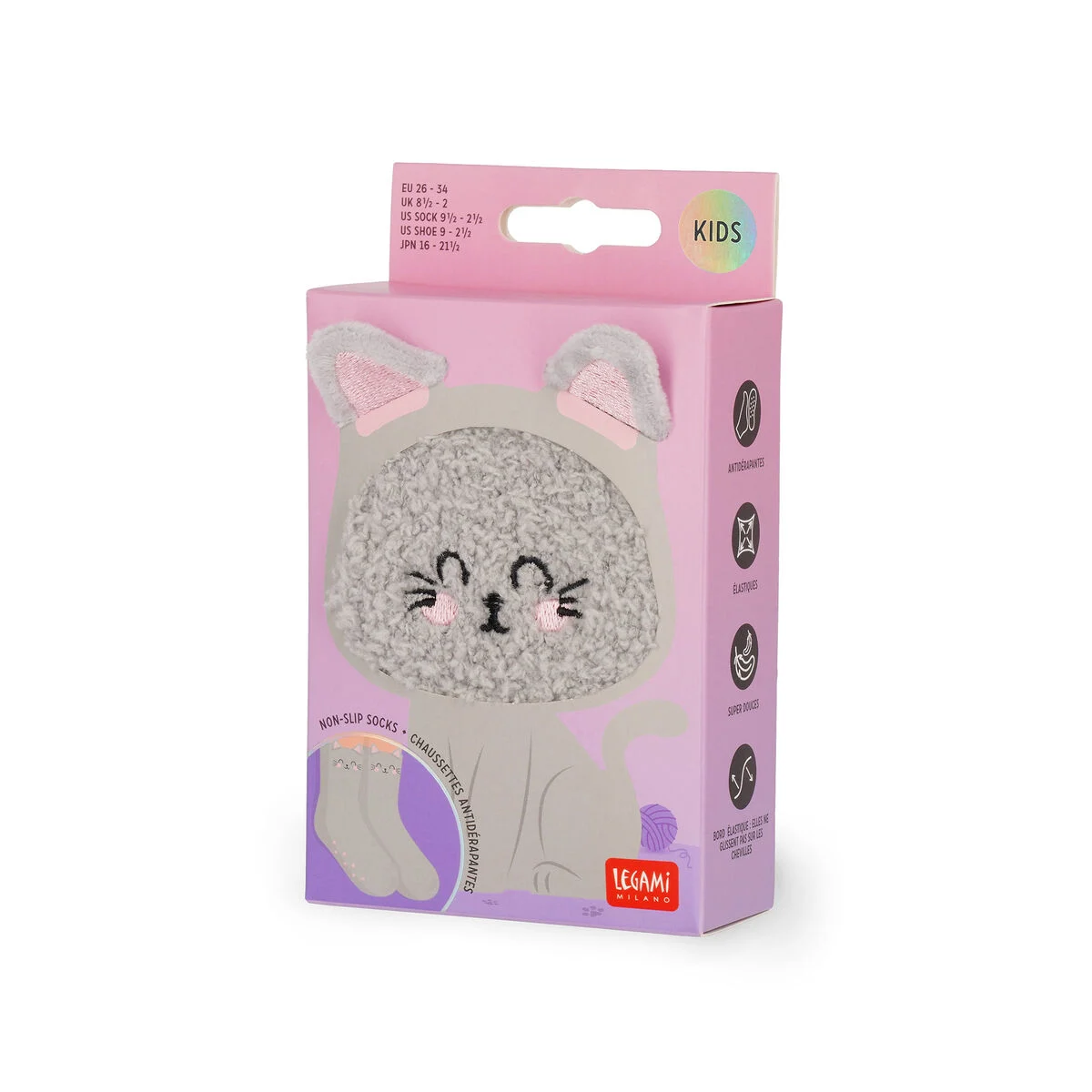 Non-Slip Kitty Socks for Kids - It s a Match!