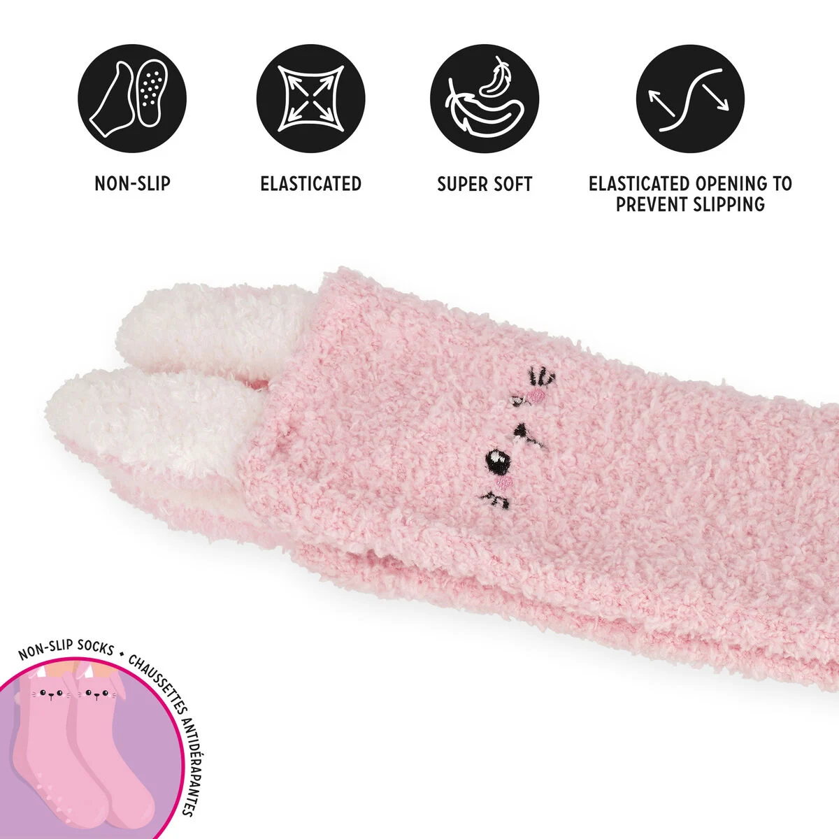 Non-Slip Bunny Socks for Kids - It s a Match! - Image 4
