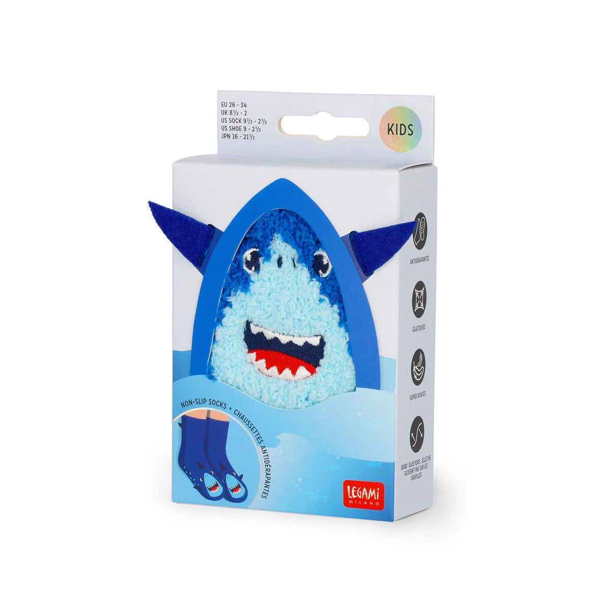 Non-Slip Shark Socks for Kids - It s a Match!