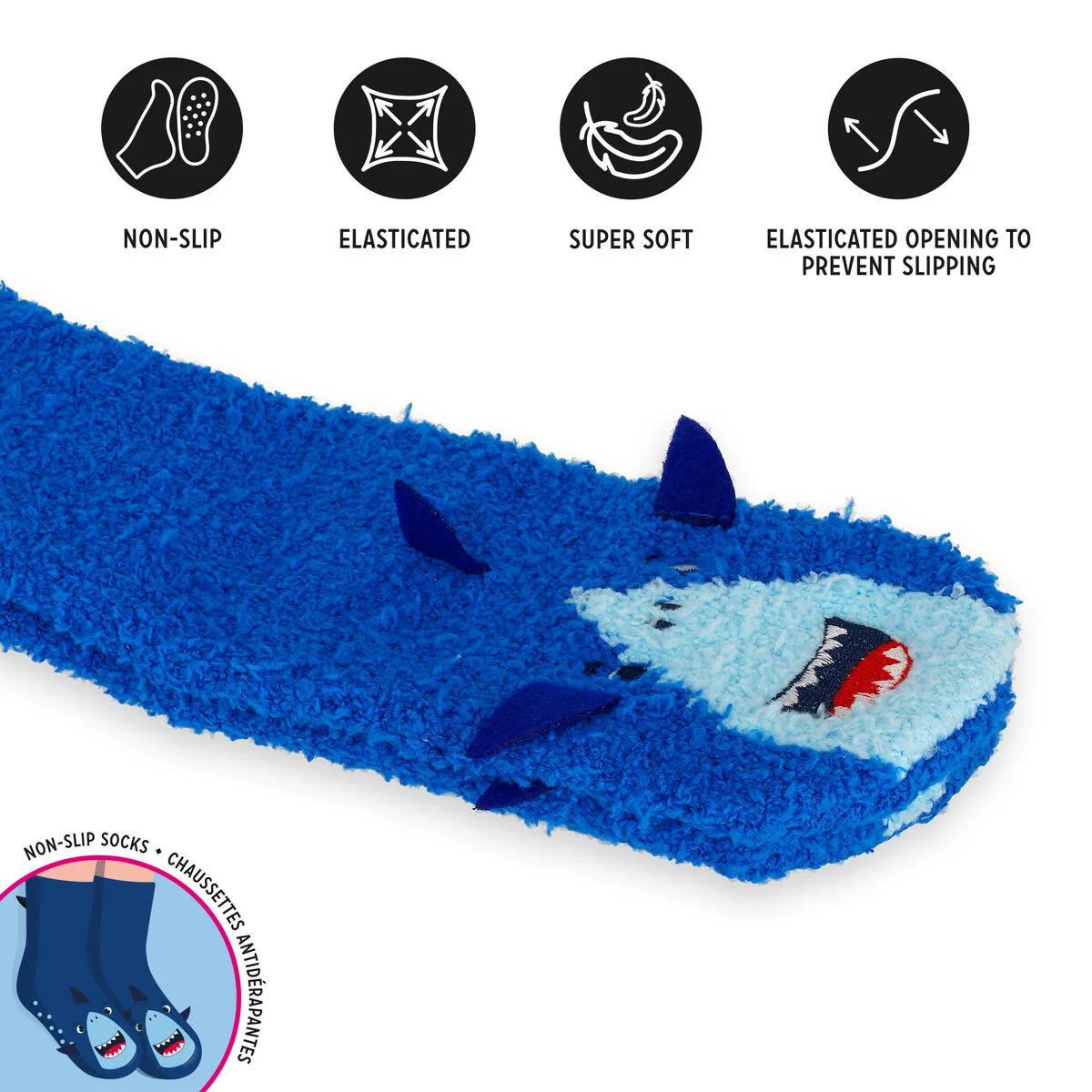 Non-Slip Shark Socks for Kids - It s a Match! - Image 4