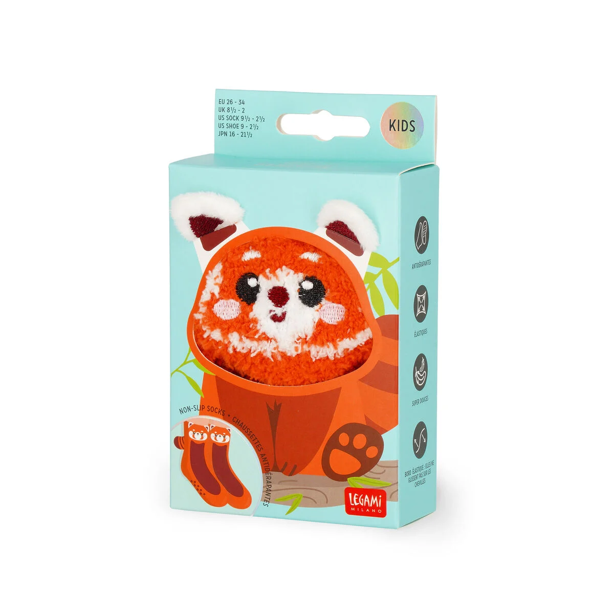 Non-Slip Red Panda Socks for Kids - It s a Match!
