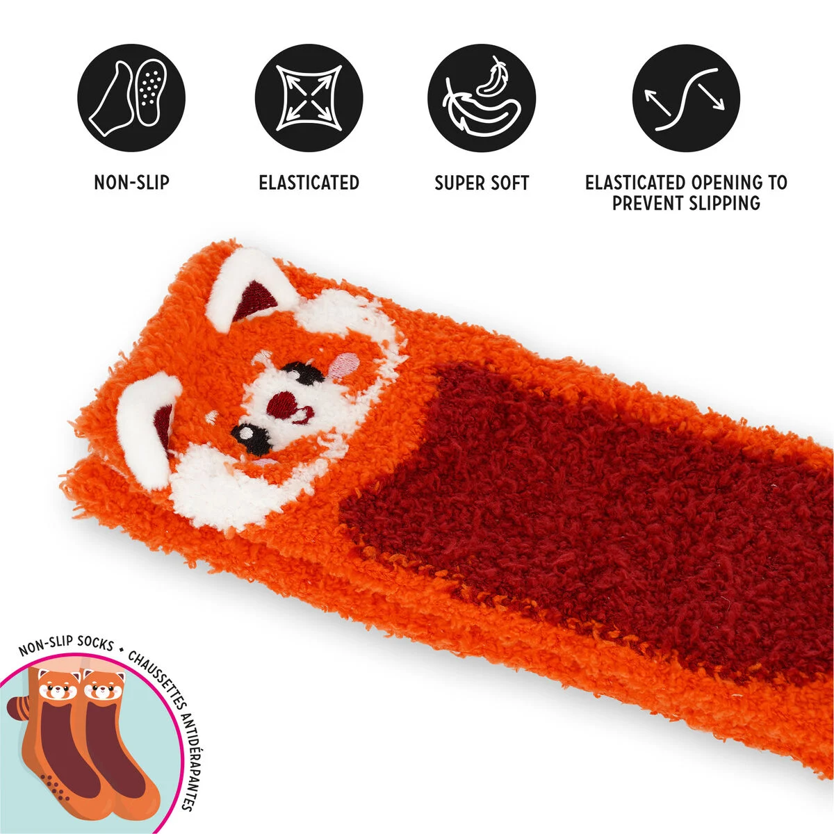 Non-Slip Red Panda Socks for Kids - It s a Match! - Image 4