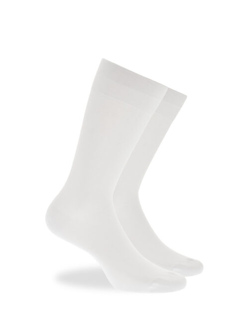 Mens Bamboo Sock White