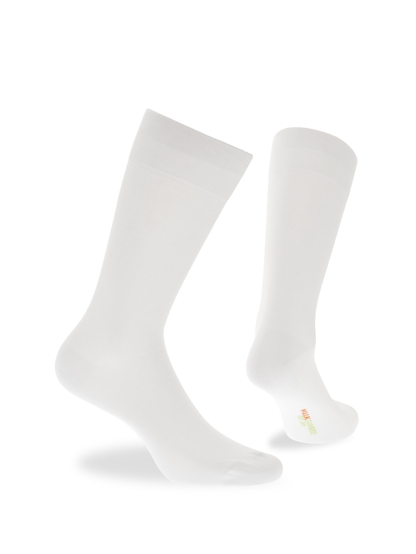 Mens Bamboo Sock White - Image 2